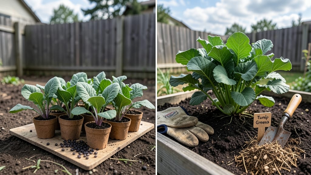 When Do You Plant Turnip Greens in Tennessee: Frost-Free Timeline by Zone 7a/7b