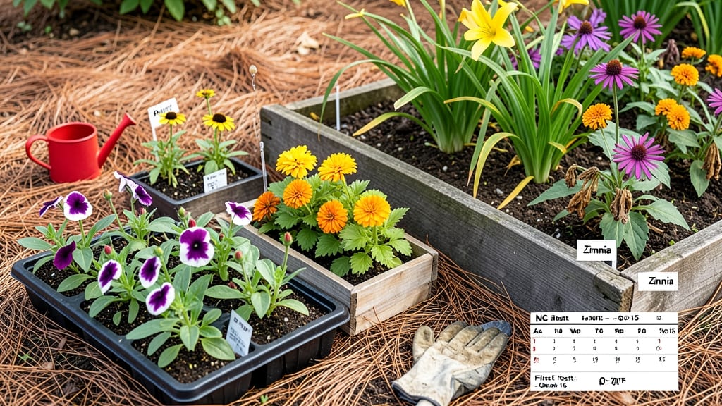 When to Plant Flowers in North Carolina: Zone 7b-8a Deadlines for Zero-Frost Blooms