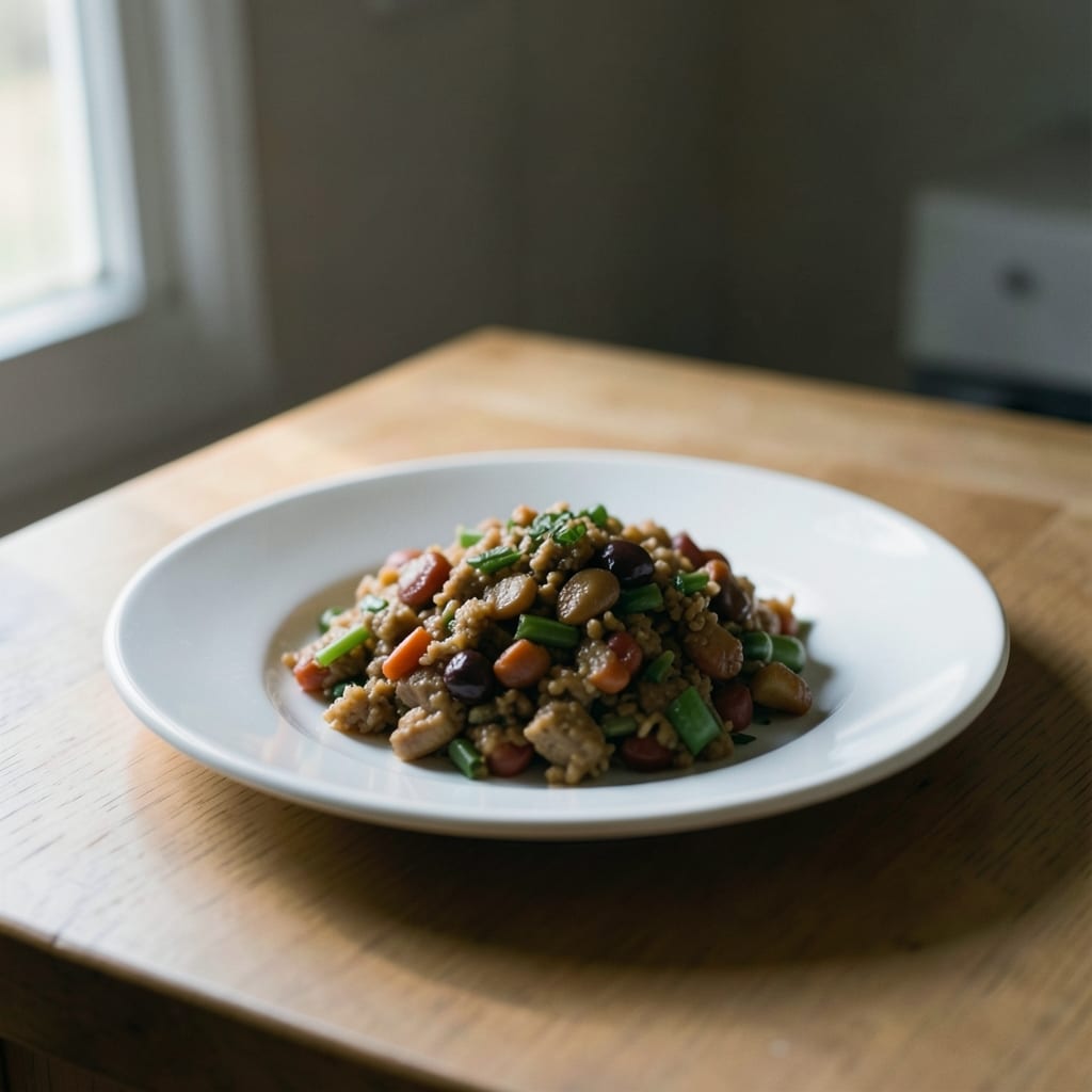 The dish as the corrected method produces it