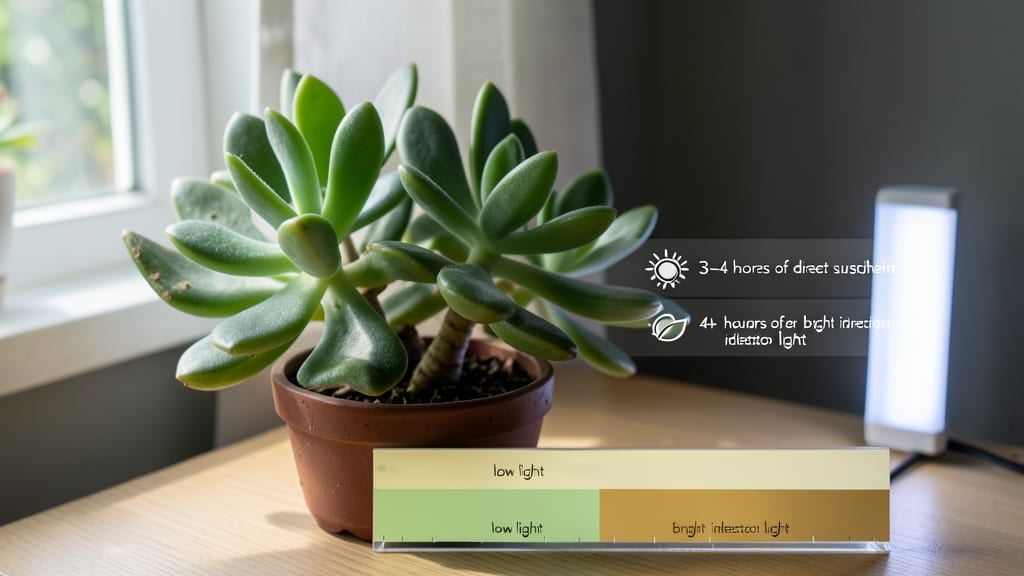 How Much Light Does a Jade Plant Require: Thriving in 3-4 Hours of Bright Indirect Sun